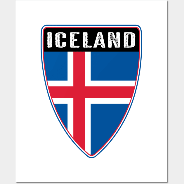 Iceland Shield Wall Art by Jared S Davies